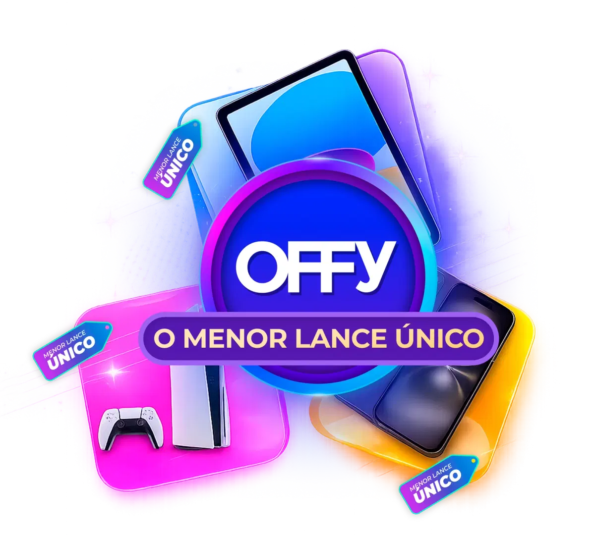 Arte principal da home Offy